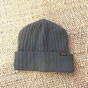 TEVA Brand Blue Grey Knit Hat Cap Beanie One Size